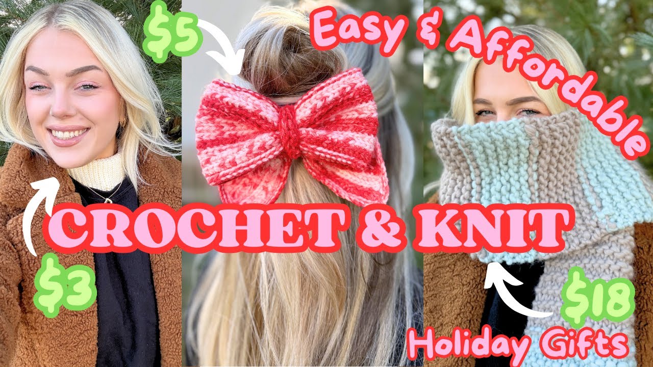EASY DIY crochet & knit gifts for beginners - Quick, Easy & Affordable ...
