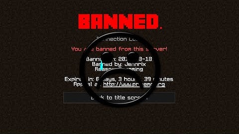 7 Day Ban From PrimeMC :(
