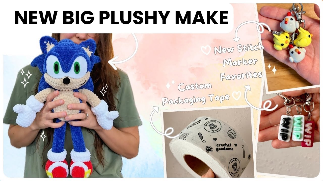 Новые вязаные изделия!🧶Гигантская плюшевая игрушка, милые маркеры для петель, обновленная упаковк...