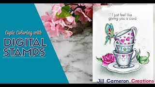 Copic Coloring with Digital Stamps Guide