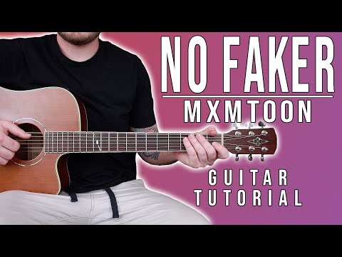 "no faker" Guitar Tutorial | mxmtoon Guitar Lesson | EASY GUITAR CHORDS|