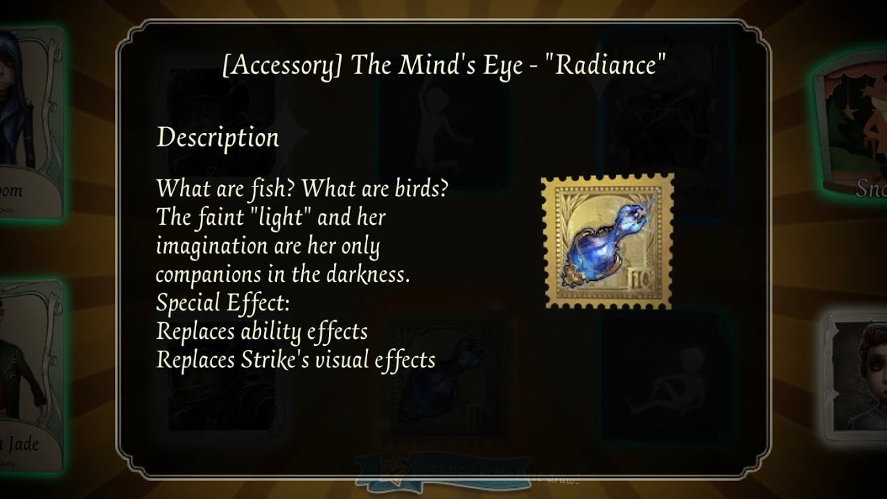 Identity V | IT WAS WORTH WAITING A WHOLE SEASON FOR THIS ACCESSORY! | Mind’s Eye w/ S Accessory