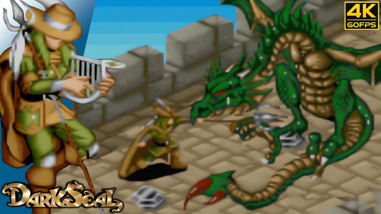 Dark Seal - Riger Hawk The Bard (Arcade / 1990) 4K 60FPS