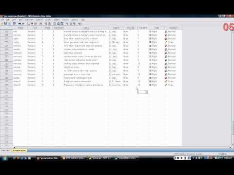 Analyzing the General Social Survey using SPSS 8