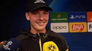 Thumbnail for „Wird nie langweilig hier beim BVB!“ | Finaleinzugs-Interviews mit Brandt, Kehl und Can