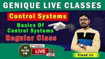GATE 2021 I Control Systems I Basics of Control System I Live Session at 4:00 PM