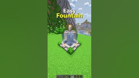How to Make an Easy Fountain in Minecraft – Simple Decoration | CupSapling #minecraft #shorts #easy