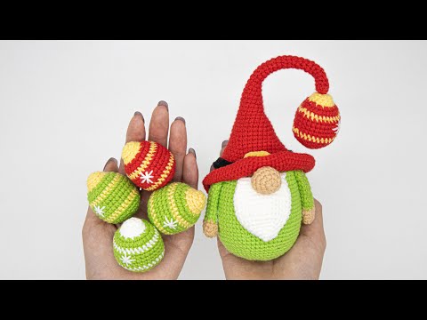 45 Rounds - Finish Hat - Christmas Gnome with Ball Crochet Tutorial