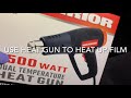 Harbor Freight heat gun removed crx tint