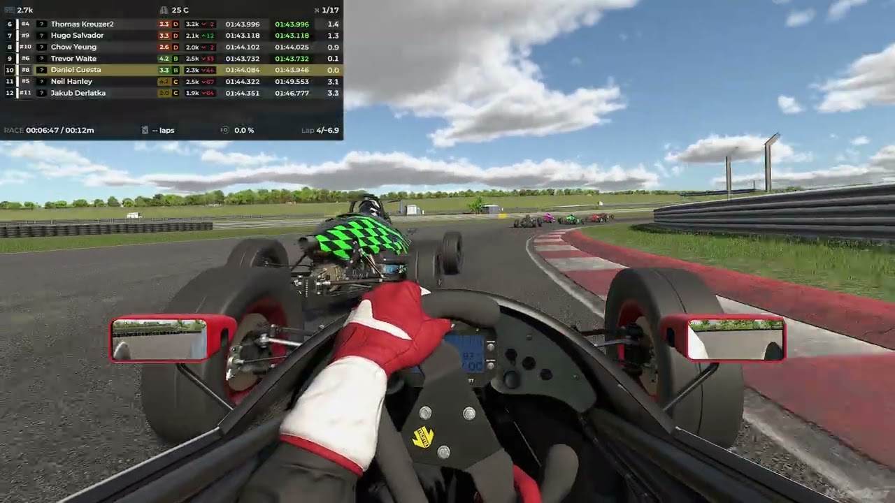 iRacing 2026 S1 Formula Vee Oschersleben P10 a P6