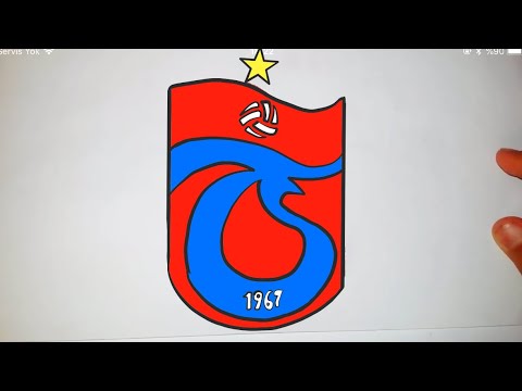 Trabzonspor logosu nasil cizilir | Çok kolay Trabzonspor logosu çizimi