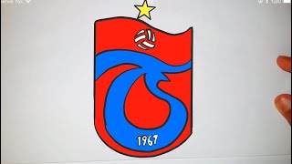 Trabzonspor logosu nasil cizilir | Çok kolay Trabzonspor logosu çizimi