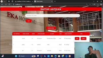 sistem antrian rumah sakit| dengan framework codeigenter 4 | pemrograman web 2