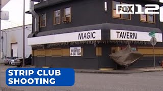 One hurt in shooting outside Portland strip club