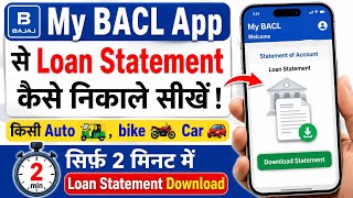 How to download loan statement from Bajaj Auto Credit app, how to download loan statement from My... screenshot 3