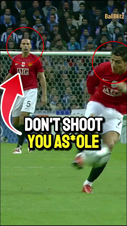 Rio Ferdinand really told Ronaldo to not shoot.💀 bro then scored the best pl goal ever😱