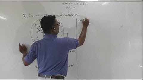 DERIVATION OF SPHERICAL CAPACITOR ? IN ELECTRO STATIES