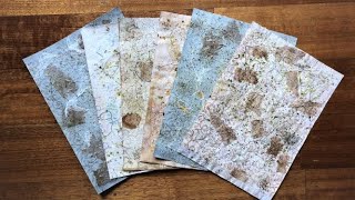 Faux Handmade Textured Paper (EASY DIY) Tutorial