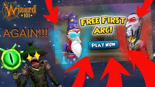 WIZARD101 ARC 1 IS FREE..................AGAIN!!!