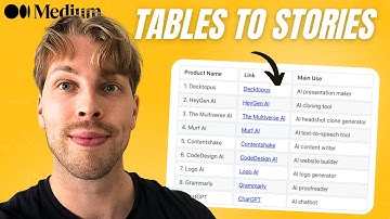 How to Add Tables to Medium Stories (with AI)