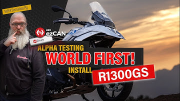 Brand-New BMW R1300GS. Installing the ezCAN and Drilling Holes in TeapotOne