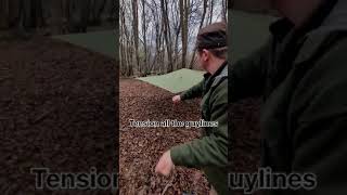 Ray Mears Tracker Tarp - Top Hat configuration @RayMearsWoodloreLtd1983