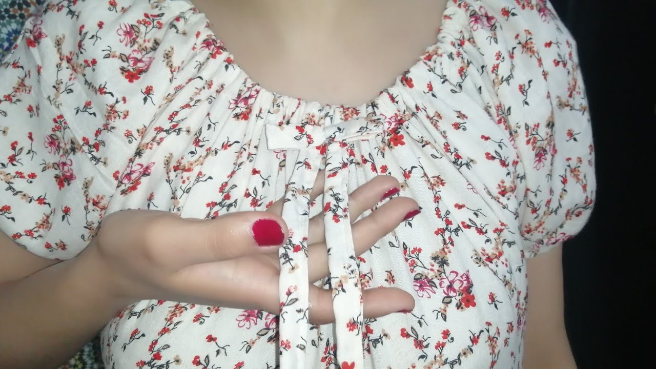 موديل گندورة بالاستيك ساهل  ديال الدار كايجي غزال وانيق  بأقل من 2متر ثوب