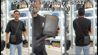 MG Review: Coach Aden Crossbody - CS044 (Gunmetal/Black)