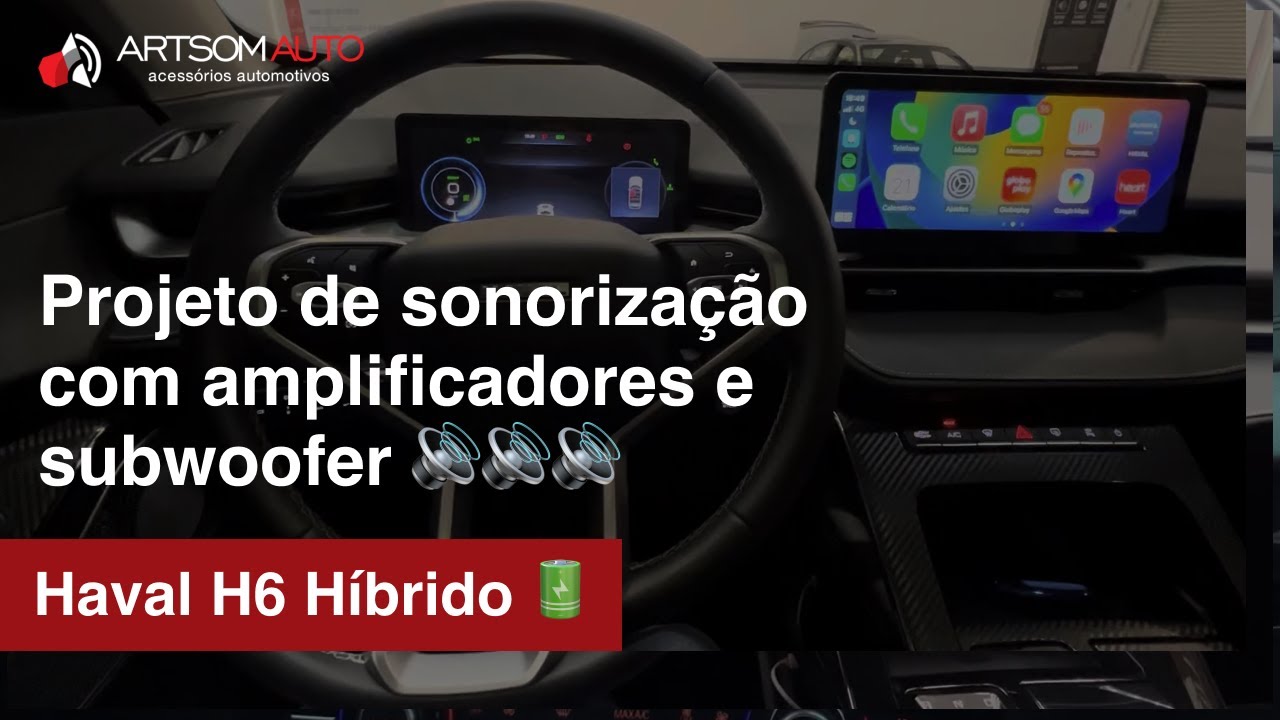 GWM Haval H6 Híbrido - Projeto de sonorização com amplificadores e subwoofer 🔊🔊🔊