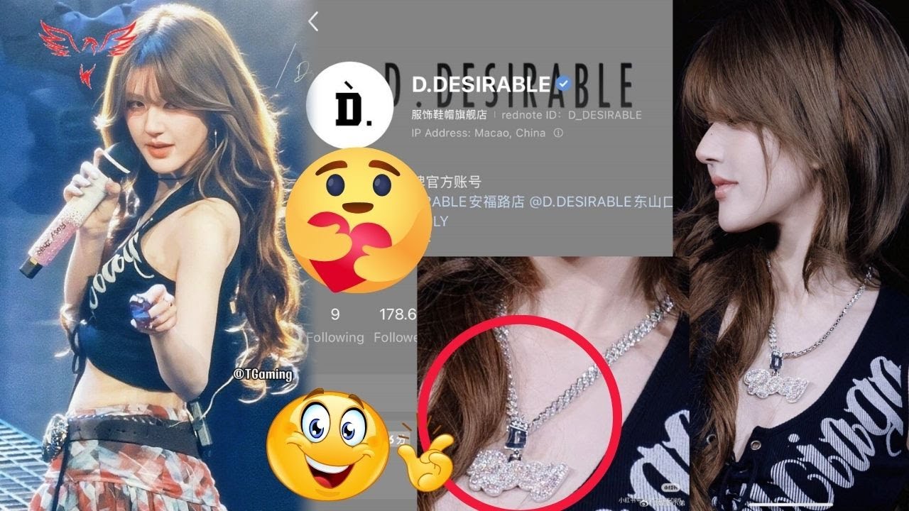 Wow! Zhao Lusi wore the custom-designed “Rosy” necklace gifted by Wang Hedi from D.DESIRABLE — 📿💛✨