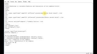Celebrity JavaScript to calculate Addition and Subtraction of two numbers Net Worth