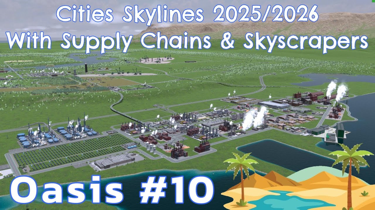 Cities Skylines 2 - Oasis (Full Build) - Building one Mahoosive Industrial Area - 10
