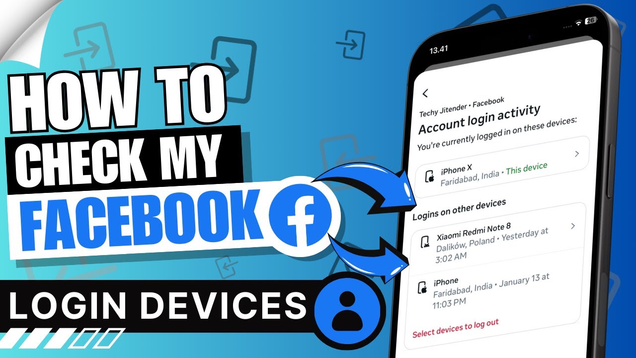 How to Check My Facebook Login Devices | Who Use My Facebook Account ...