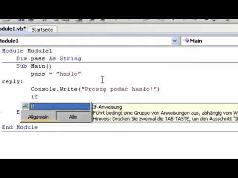 Kurs Visual Basic 2008 - Odc.1 - Zabezpieczenie konsoli