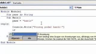 Kurs Visual Basic 2008 - Odc.1 - Zabezpieczenie konsoli screenshot 4