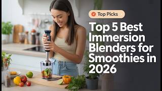 Top 5 Best Immersion Blenders for Smoothies in 2026 🥤 | Powerful, Smooth &amp; Budget-Friendly Picks