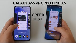 Samsung A55 vs Oppo Find X5 - SPEED TEST ! Who is Faster ! Big Difference?