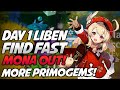 Event & Mona Out! Find Liben Fast! Genshin Impact More Free Primogems