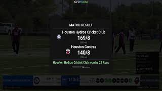 Houston Contras vs Houston Hydros Cricket Club — Pearland  Cricket league