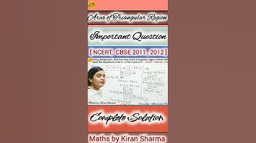 Find the areaof triangular region whose sides have equation y=2x+1,y=3x+1 & x=4 #shorts #integration