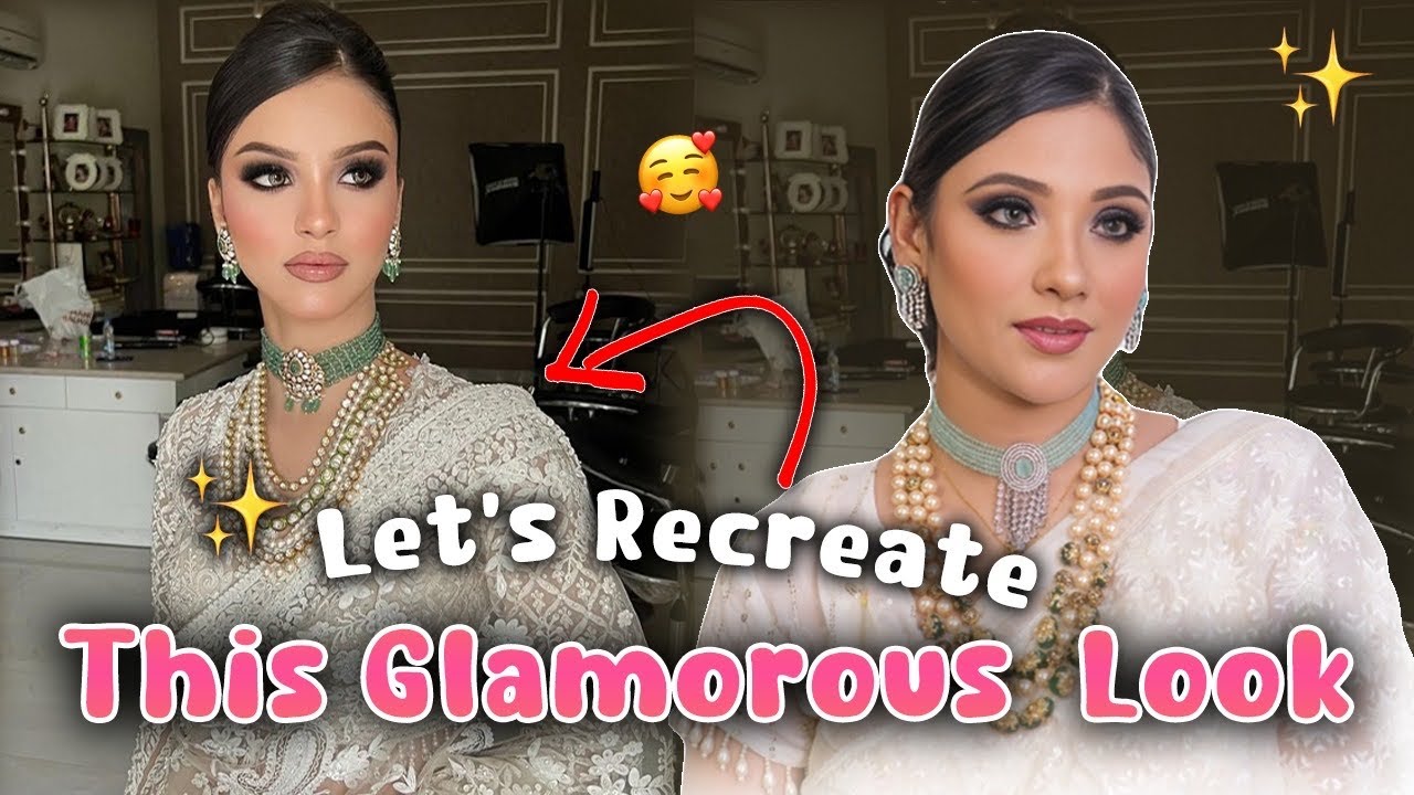 Extra Glam Makeup 4 Brown Skin makeup |Get ready with me || 🩷🔗 - YouTube