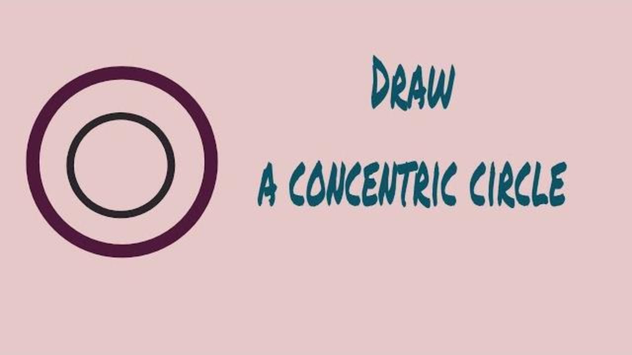 How To Draw A Concentric Circle In Easy Way shsirclasses YouTube How To Draw A Concentric Circle In Easy Way shsirclasses YouTube