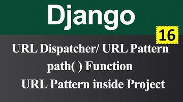 URL Dispatcher or URL Pattern inside Project in Django (Hindi)
