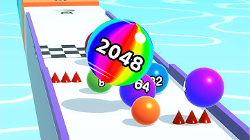 Ball Run 2048 - All Levels Gameplay Android, iOS ( Levels 221 - 245 )