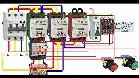 How to wire control circuit Star - Delta Starter . CADe SIMU & TECHNOLOGY