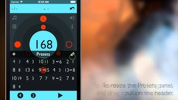 Tempo Advance Metronome App for iOS - Demo Video: Presets