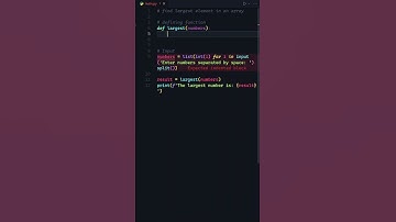Find the largest number in a list using Python