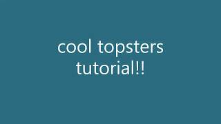 how 2 make a cool topsters like twitter user @blvckgovt!!! (EASY) [FREE] [NO DOwNLOADS]