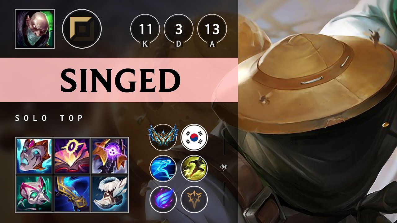 Singed Top vs Olaf - KR Challenger Patch 25.06