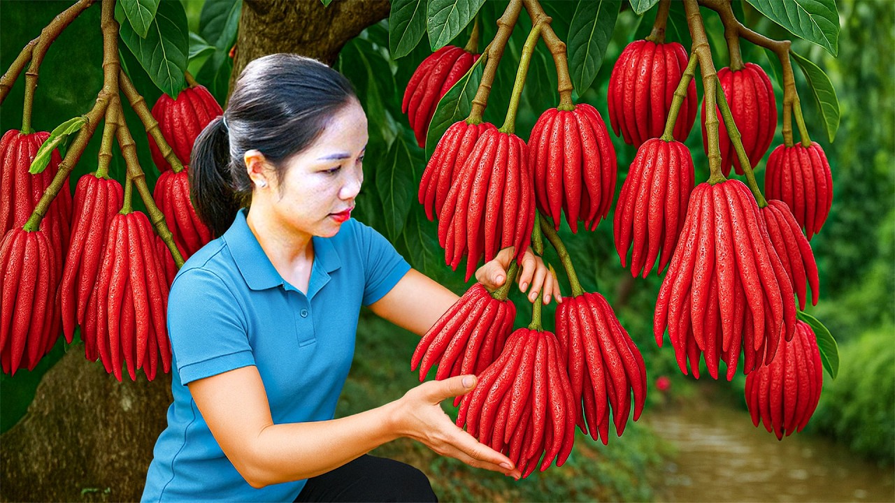 Harvesting Buddha’s Hand Citrus — Tree Loaded with Fragrant Fruit!